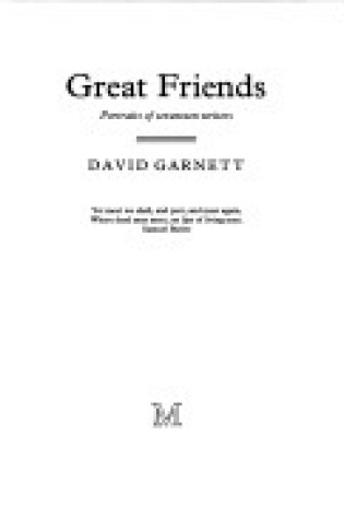 Cover of Great Friends