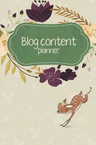 Cover of Blog content planner