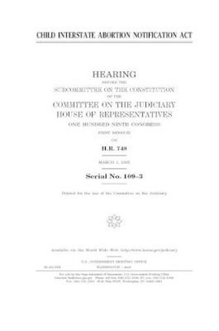 Cover of Child Interstate Abortion Notification Act