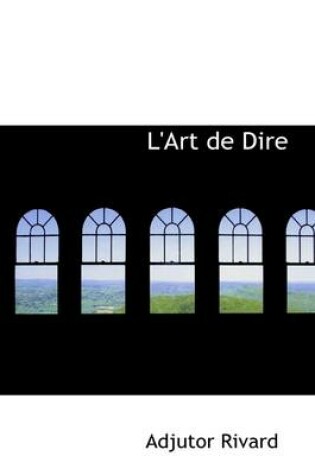 Cover of L'Art de Dire