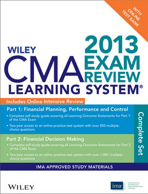 Cover of Wiley CMA Learning System Exam Review 2013