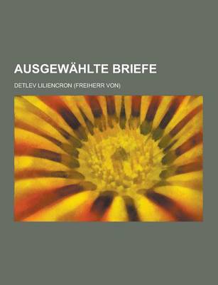 Book cover for Ausgewahlte Briefe