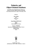 Book cover for Deductive and Object-Oriented Databases