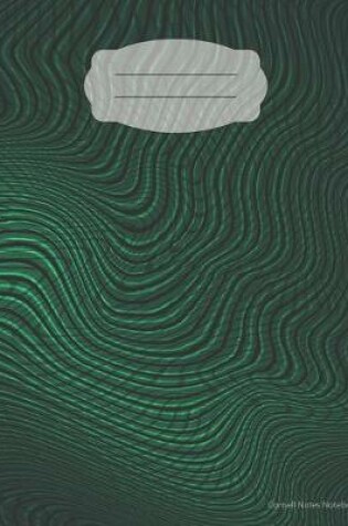 Cover of Cornell Notes Notebook - Green Topo Swirl