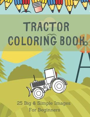 Book cover for Tractor Coloring Book