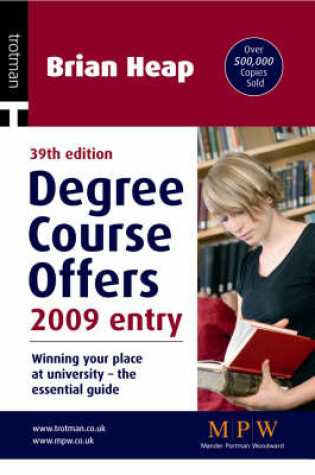 Cover of Degree Course Offers 2009 Entry