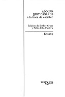 Cover of Adolfo Bioy Casares a la Hora de Escribir