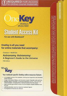 Book cover for OneKey WebCT, Student Access Kit, Astronomy