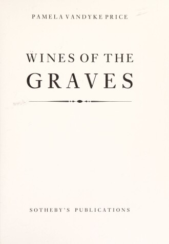 Book cover for Wines of the Graves