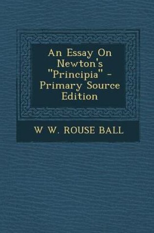 Cover of An Essay on Newton's Principia