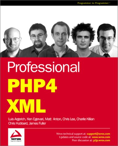 Book cover for Professional PHP4 XML