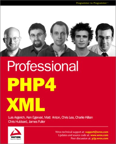 Cover of Professional PHP4 XML