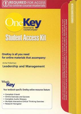 Book cover for CourseCompass, Student Access Kit, Leadership and Management