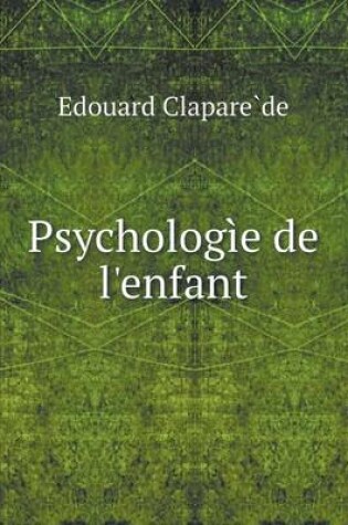 Cover of Psychologìe de l'enfant