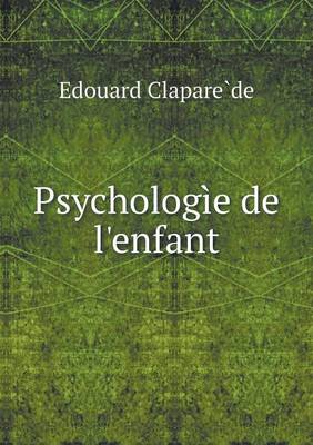 Book cover for Psychologìe de l'enfant