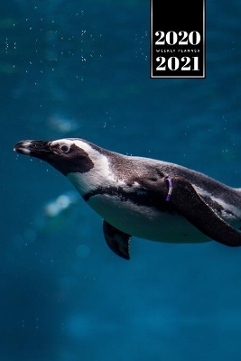 Book cover for Penguin Puffin Antarctica Seabird Week Planner Weekly Organizer Calendar 2020 / 2021 - Diving