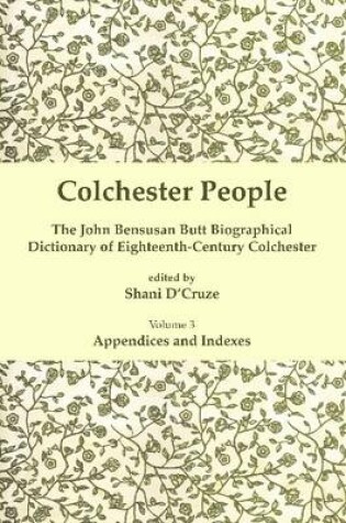 Cover of Colchester People, Volume 3