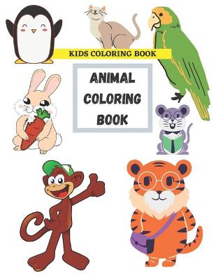 Book cover for Animal Coloring Book