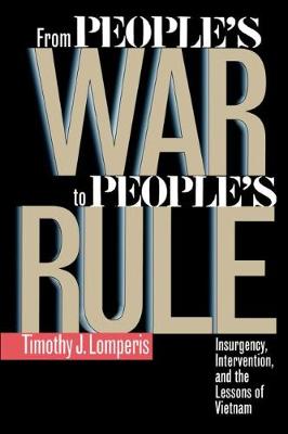 Book cover for From People's War to People's Rule