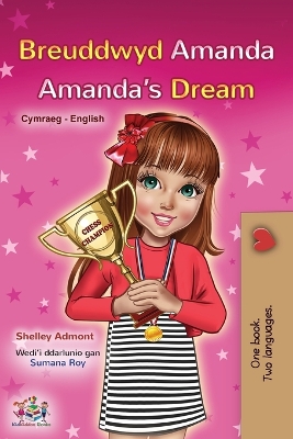 Book cover for Amanda's Dream (Welsh English Bilingual Book for Kids)