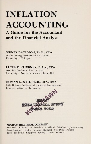 Book cover for Inflation Accounting