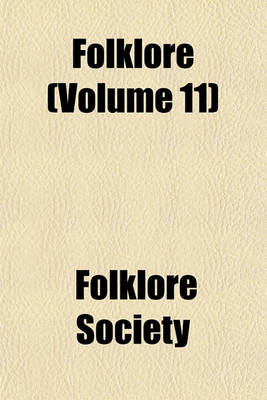 Book cover for Folklore (Volume 11)