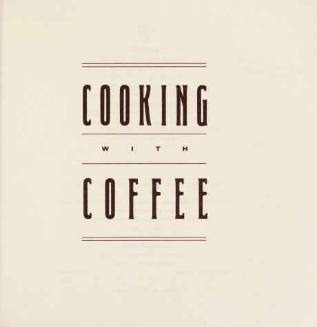 Book cover for Cooking with Coffee