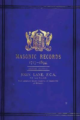 Book cover for Masonic Record 1717-1894