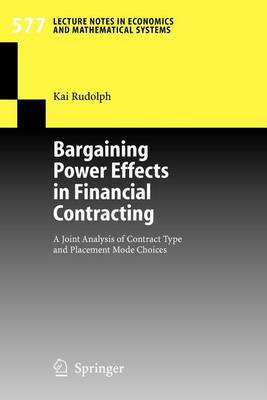 Cover of Bargaining Power Effects in Financial Contracting