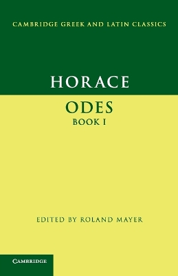 Book cover for Horace: Odes Book I
