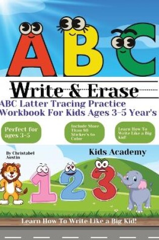 Cover of Latter Tracing Practice Workbook For Kids Ages 3-5 Year's