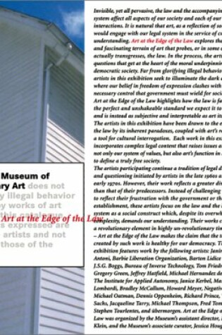 Cover of Art at the Edge of the Law