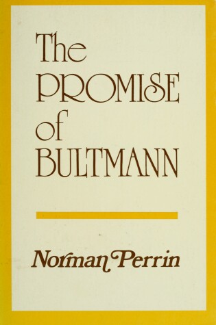 Cover of Promise of Bultmann