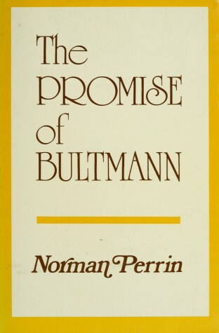 Book cover for Promise of Bultmann