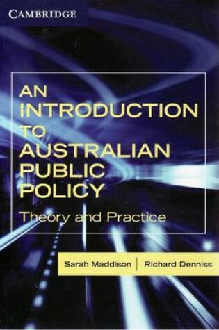 Cover of An Introduction to Australian Public Policy