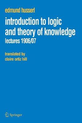 Book cover for Introduction to Logic and Theory of Knowledge