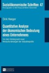 Book cover for Quantitative Analyse Der Oekonomischen Bedeutung Eines Unternehmens