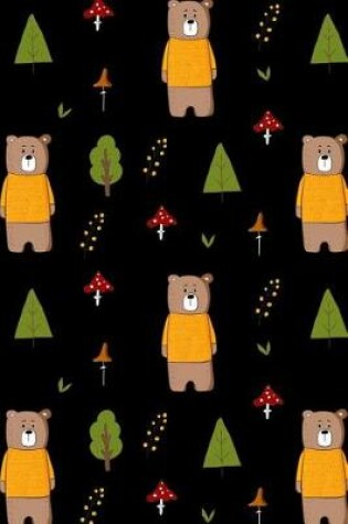 Cover of Bullet Journal Notebook Cute Bears Pattern 2