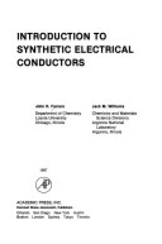 Cover of Introduction to Synthetic Electrical Conductors