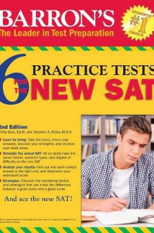 Cover of Barron's 6 Practice Tests for the NEW SAT