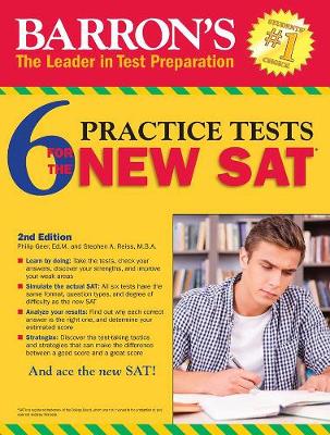 Book cover for Barron's 6 Practice Tests for the NEW SAT