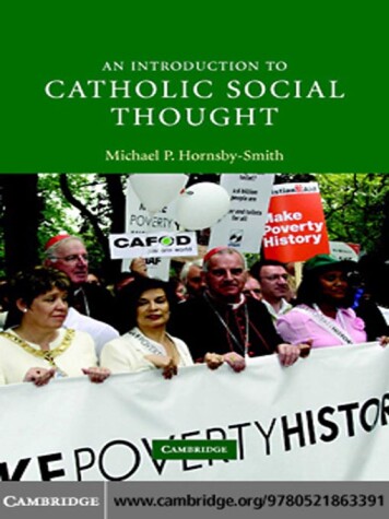 Cover of An Introduction to Catholic Social Thought