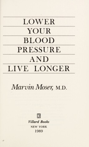 Book cover for Lower Your Blood Pressure and Live Longer