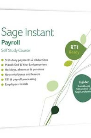 Cover of Sage Instant Payroll V13 Self Study Course