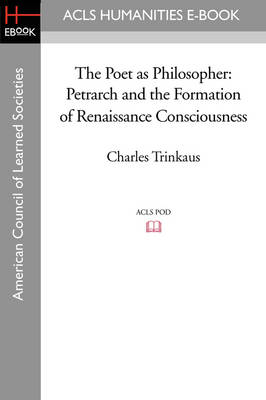 Book cover for The Poet as Philosopher