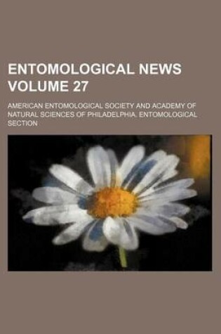 Cover of Entomological News Volume 27