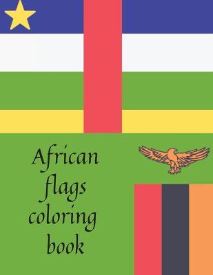 Book cover for African flags coloring book