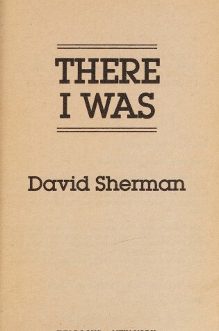 Cover of There I Was