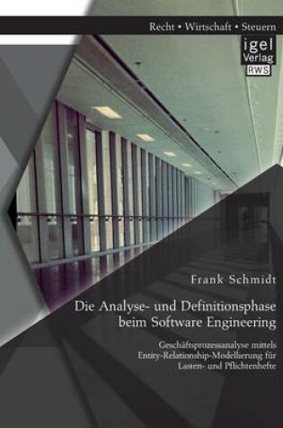 Cover of Die Analyse- und Definitionsphase beim Software Engineering