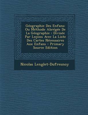 Book cover for Geographie Des Enfans